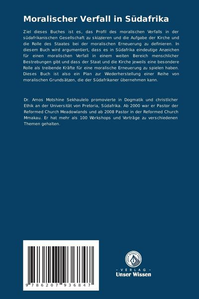 Produktbild: Moralischer Verfall in S&uuml;dafrika