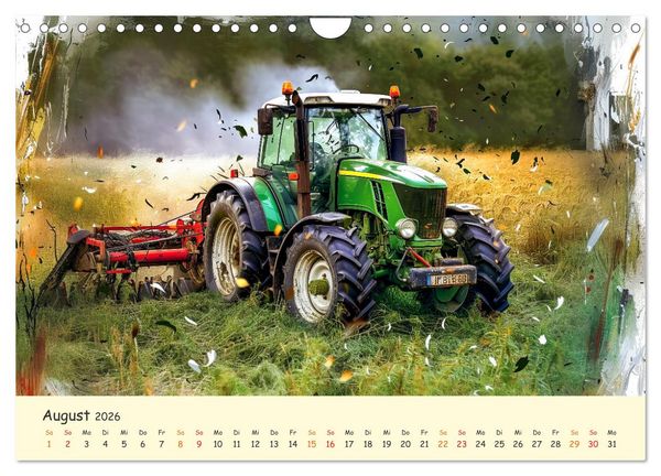 Produktbild: Traktoren - tolle Momente (Wandkalender 2026 DIN A4 quer), CALVENDO Monatskalender