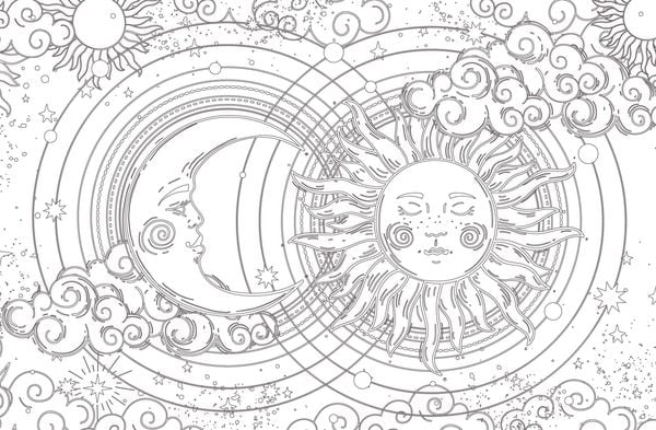 Produktbild: Inspiration Tarot – 50 mystische Motive zum Ausmalen für mehr Durchblick im Alltag