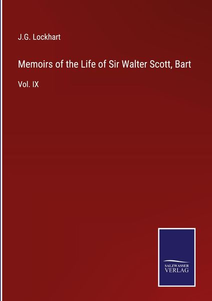 Produktbild: Memoirs of the Life of Sir Walter Scott, Bart
