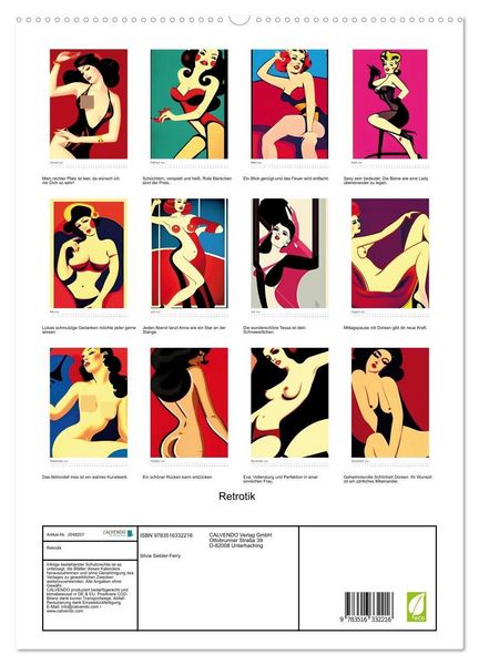 Produktbild: Retrotik (hochwertiger Premium Wandkalender 2026 DIN A2 hoch), Kunstdruck in Hochglanz