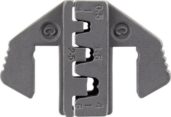 Produktbild: TOOLCRAFT PLE-0C TO-7875681 Crimpstempel Flachstecker 0.5 bis 6 mm&sup2; Passend f&uuml;r Marke (Zangen) TOOLCRAFT PZ-500
