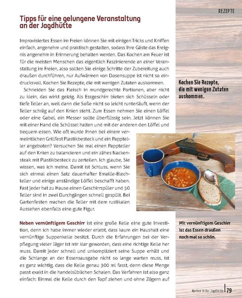 Kochen in der Jagdhütte