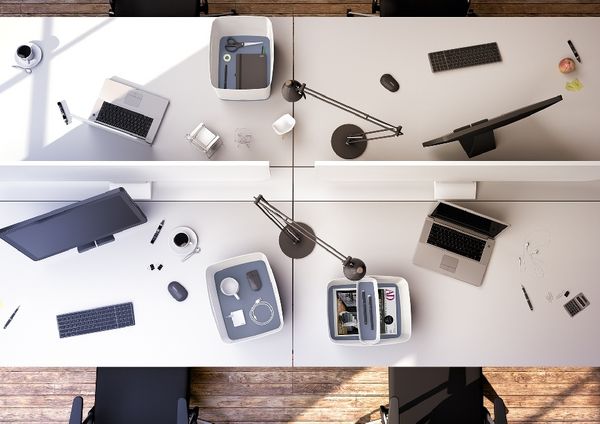 Produktbild: Leitz MyBox Ablageschale lang wei&szlig;/grau