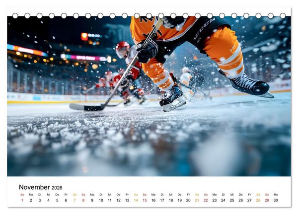 Produktbild: Kufen, Ski & Snowboard (Tischkalender 2026 DIN A5 quer), CALVENDO Monatskalender
