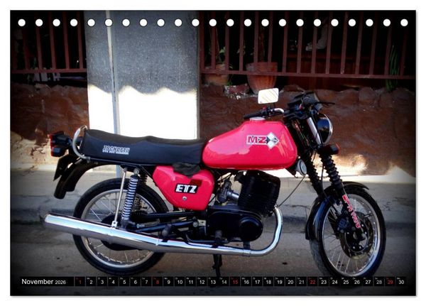 Produktbild: Motorrad-Legenden - MZ (Tischkalender 2026 DIN A5 quer), CALVENDO Monatskalender