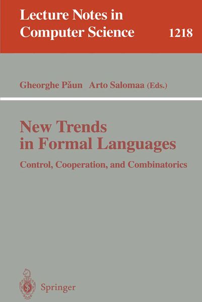 Produktbild: New Trends in Formal Languages