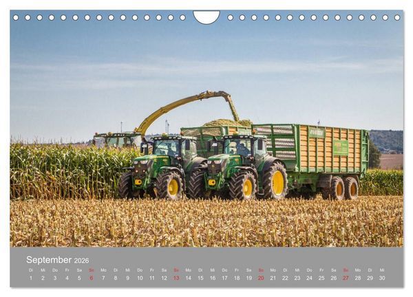 Produktbild: Landtechnik im Einsatz (Wandkalender 2026 DIN A4 quer), CALVENDO Monatskalender