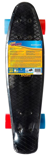 New Sports Kickboard, schwarz blau/orange, ABEC 7