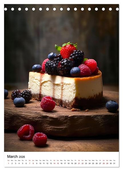 Produktbild: Yummy Bakes (Desk Calendar 2026 DIN A5 portrait), CALVENDO 12 Month DeskCalendar
