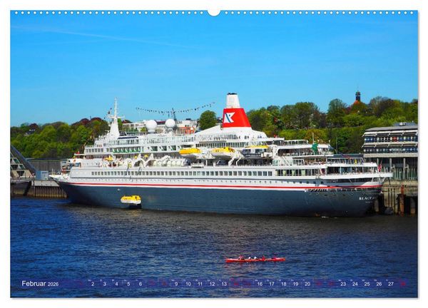 Produktbild: Kreuzfahrtschiffe zu Gast in Hamburg (Wandkalender 2026 DIN A2 quer), CALVENDO Monatskalender