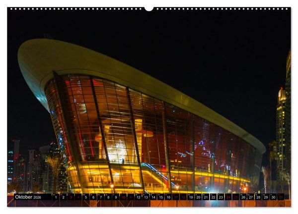 Produktbild: Dubai W&uuml;stenstadt (Wandkalender 2026 DIN A2 quer), CALVENDO Monatskalender