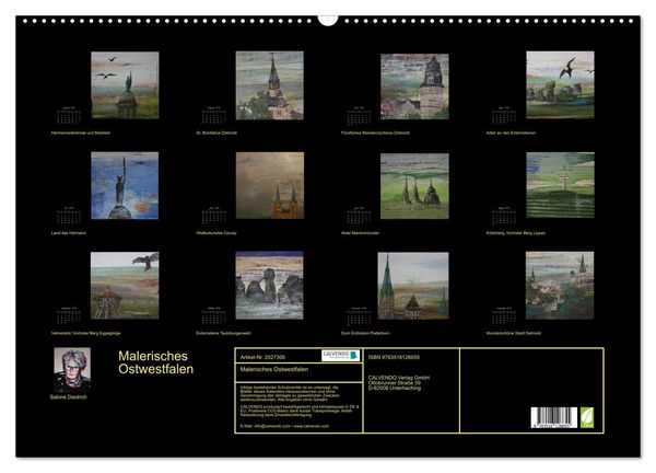 Produktbild: Malerisches Ostwestfalen (Wandkalender 2026 DIN A2 quer), CALVENDO Monatskalender