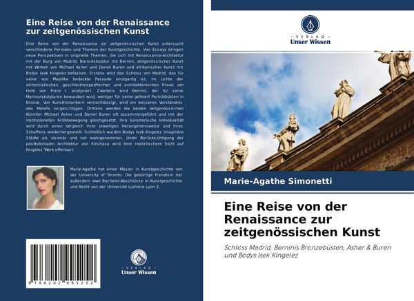 Eine Reise von der Renaissance zur zeitgenössischen Kunst, Taschenbuch von Marie-Agathe Simonetti, Verlag Unser Wissen, 9786202995252