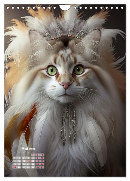 Produktbild: Inka Katzen - Katzen sind die wahren Herrscher (Wandkalender 2026 DIN A4 hoch), CALVENDO Monatskalender
