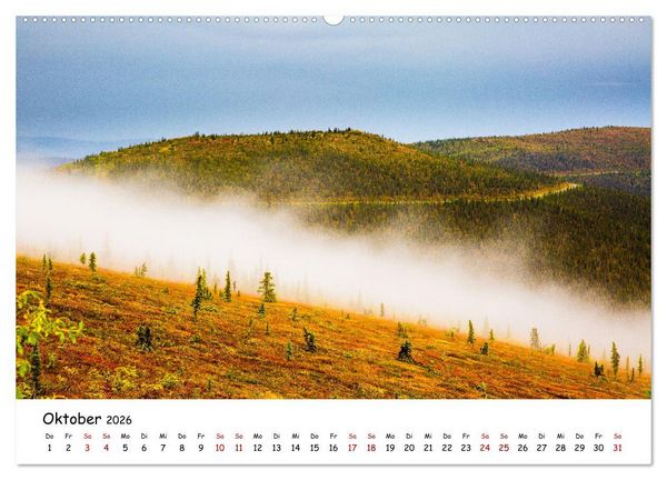 Produktbild: Alaska und Yukon, endlose Freiheit erleben (hochwertiger Premium Wandkalender 2026 DIN A2 quer), Kunstdruck in Hochglanz