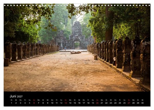 Produktbild: Tempel rund um Angkor Wat (Wandkalender 2027 DIN A3 quer), CALVENDO Monatskalender