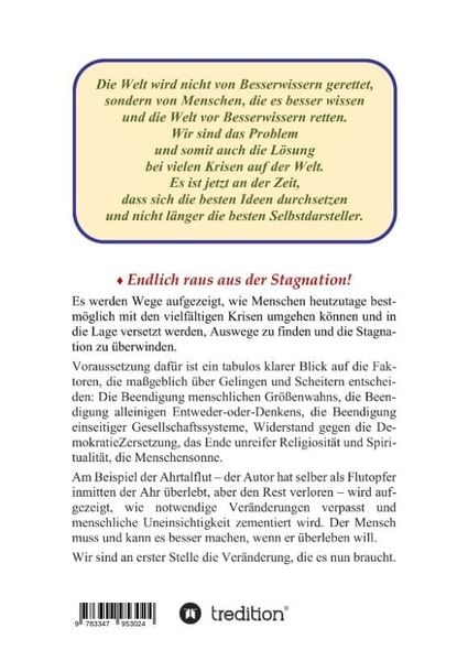 Produktbild: Die Evolution braucht Dich jetzt