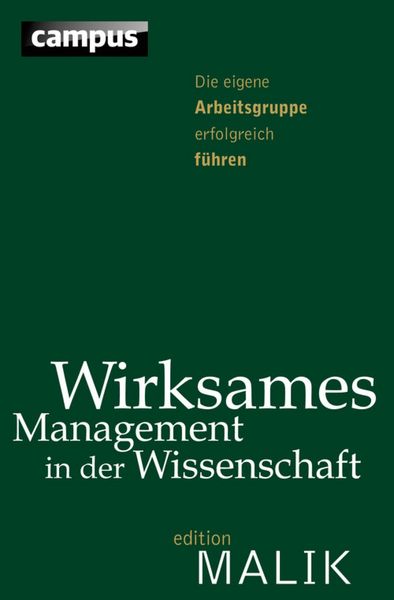Produktbild: Wirksames Management in der Wissenschaft
