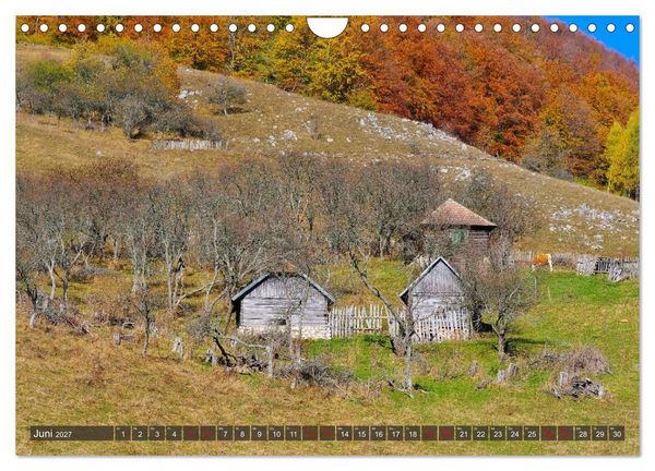 Produktbild: Fundatura Ponorului - Auf dem Via Transilvanica durch die Karpaten (Wandkalender 2027 DIN A4 quer), CALVENDO Monatskalender