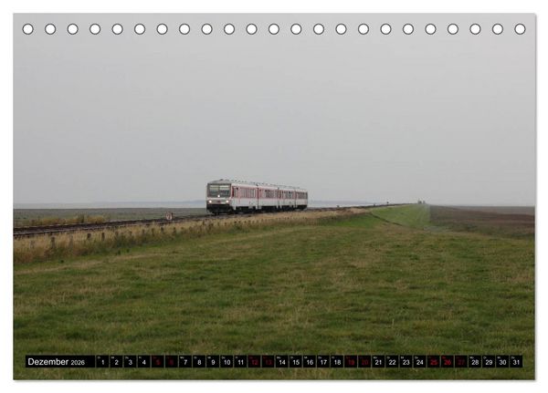 Produktbild: Die Marschbahn (Tischkalender 2026 DIN A5 quer), CALVENDO Monatskalender