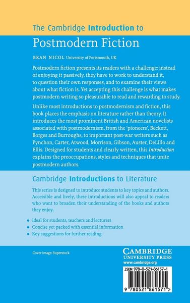 Produktbild: The Cambridge Introduction to Postmodern Fiction