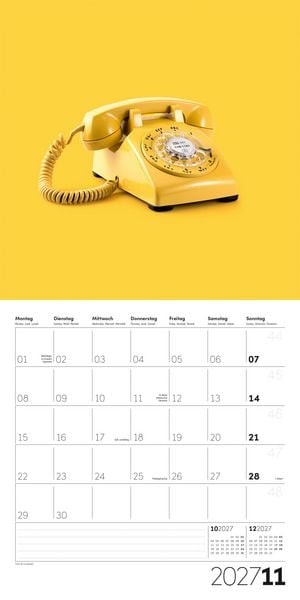 Produktbild: Die Farbe Gelb Kalender 2027 - 30x30 - Art12