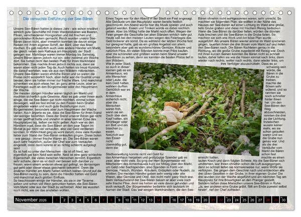 Produktbild: Neue Abenteuer der See-B&auml;ren (Wandkalender 2026 DIN A4 quer), CALVENDO Monatskalender