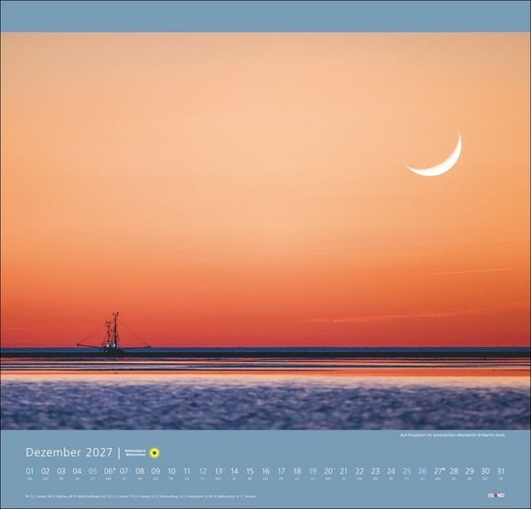 Produktbild: Nationalpark Wattenmeer Edition Kalender 2027 - Martin Stock