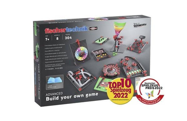 Fischertechnik 564067 - ADVANCED Build your own game, 8 Modelle, 304 Bauteile, Konstruktionsbaukasten