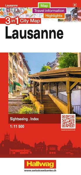 Produktbild: Hallwag Stadtplan Lausanne