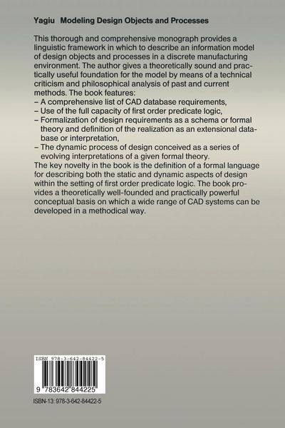 Produktbild: Modeling Design Objects and Processes