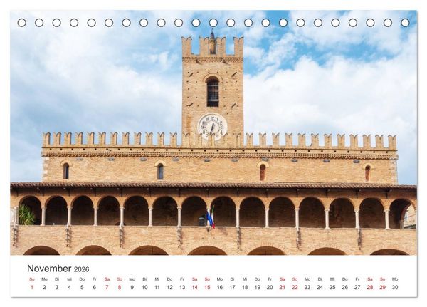 Produktbild: Die Marken - Italien wo es am sch&ouml;nsten ist (Tischkalender 2026 DIN A5 quer), CALVENDO Monatskalender