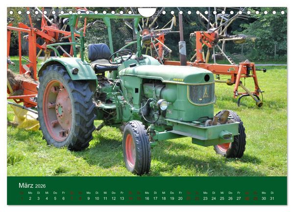 Produktbild: TRECKER-SCHLEPPER. Unverzichtbare Helfer in der Landwirtschaft (Wandkalender 2026 DIN A4 quer), CALVENDO Monatskalender