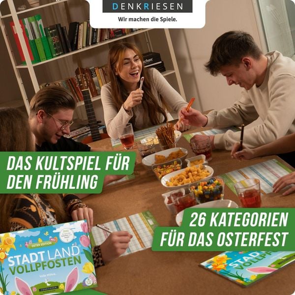 Produktbild: Denkriesen - Stadt Land Vollpfosten&reg; - Oster Edition - "volle M&ouml;hre."