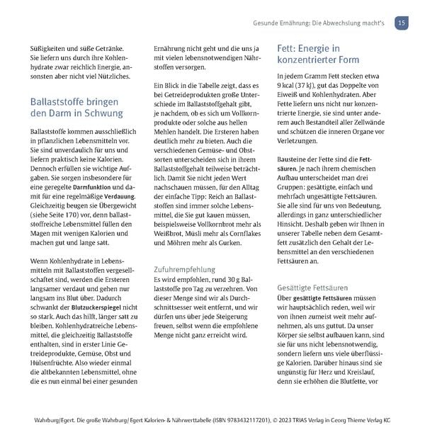 Produktbild: Die gro&szlig;e Wahrburg/Egert Kalorien-&-N&auml;hrwerttabelle
