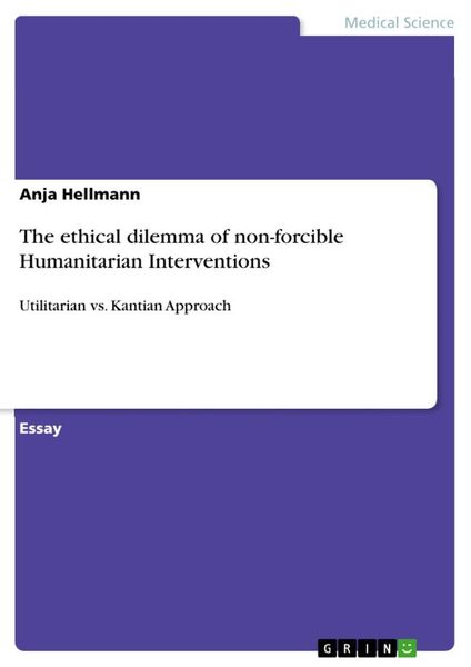 The ethical dilemma of non-forcible Humanitarian Interventions