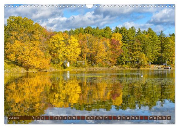 Produktbild: Neu England, Indian Summer (Wandkalender 2026 DIN A3 quer), CALVENDO Monatskalender
