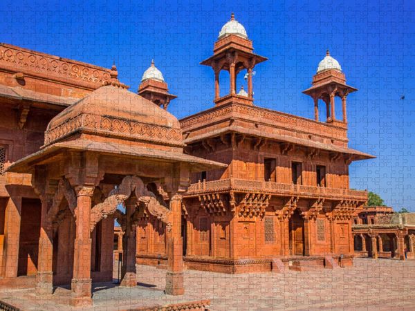 Produktbild: CALVENDO Puzzle Fatehpur Sikri, die verlassene Stadt | 1000 Teile Lege-Gr&ouml;&szlig;e 64x48cm Foto-Puzzle f&uuml;r gl&uuml;ckliche Stunden