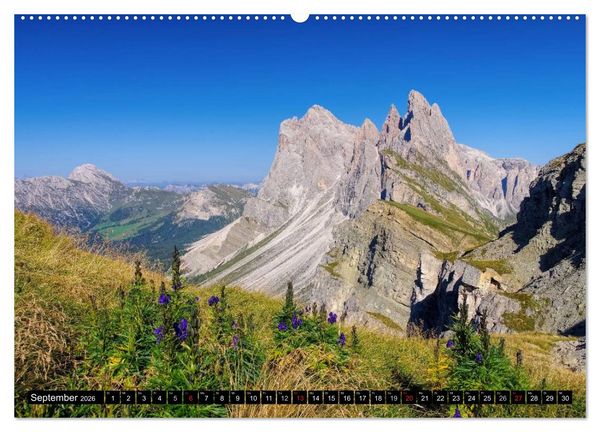Produktbild: Das Gr&ouml;dner Tal - Im Herzen der Dolomiten (hochwertiger Premium Wandkalender 2026 DIN A2 quer), Kunstdruck in Hochglanz