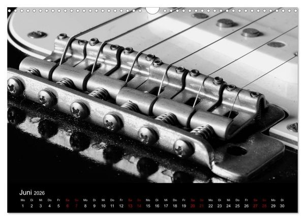 Produktbild: Regelwerke - Details alter E-Gitarren (Wandkalender 2026 DIN A3 quer), CALVENDO Monatskalender