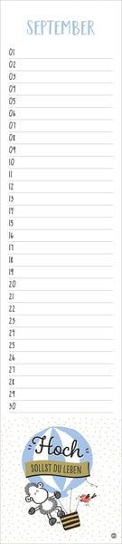 Produktbild: sheepworld Geburtstagskalender Langplaner