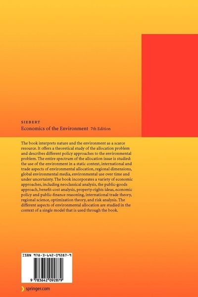 Produktbild: Economics of the Environment
