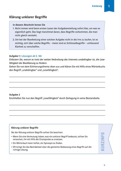Produktbild: Klett Klausur-Training - Deutsch Er&ouml;rterung