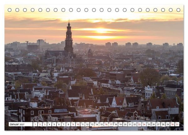 Produktbild: Amsterdam - Momente einer Reise (Tischkalender 2027 DIN A5 quer), CALVENDO Monatskalender