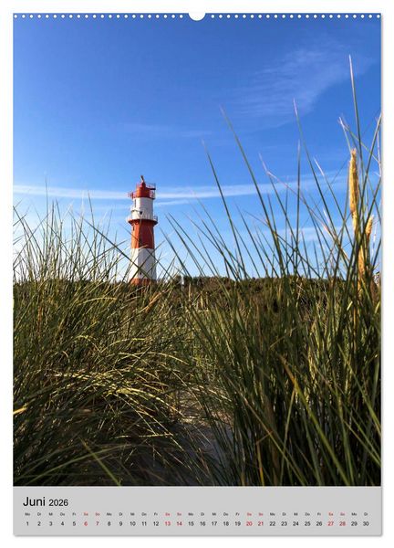 Produktbild: Leuchtt&uuml;rme an der Nordsee (hochwertiger Premium Wandkalender 2026 DIN A2 hoch), Kunstdruck in Hochglanz