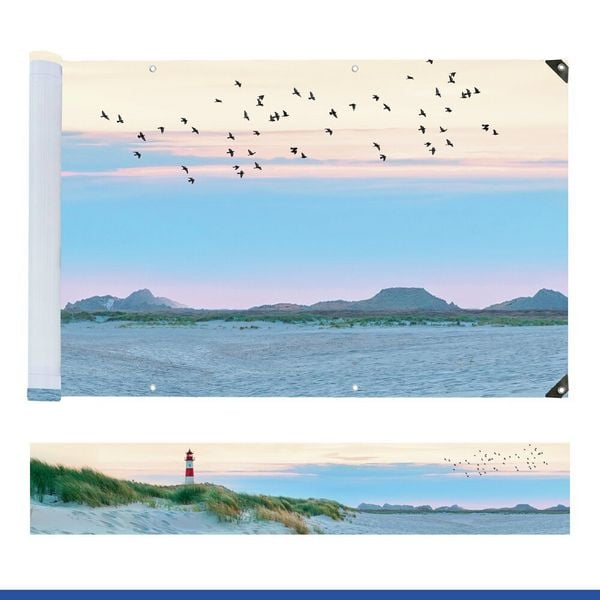Produktbild: Balkon-Sichtschutz Mod. Nordseek&uuml;ste, UV- und witterungsbest&auml;ndig