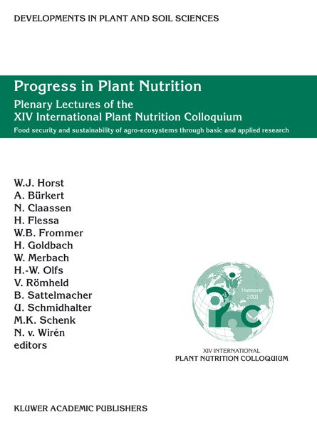 Produktbild: Progress in Plant Nutrition: Plenary Lectures of the XIV International Plant Nutrition Colloquium