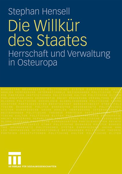 Die Willkür des Staates, Taschenbuch von Stephan Hensell, VS Verlag für Sozialwissenschaften, 9783531165103