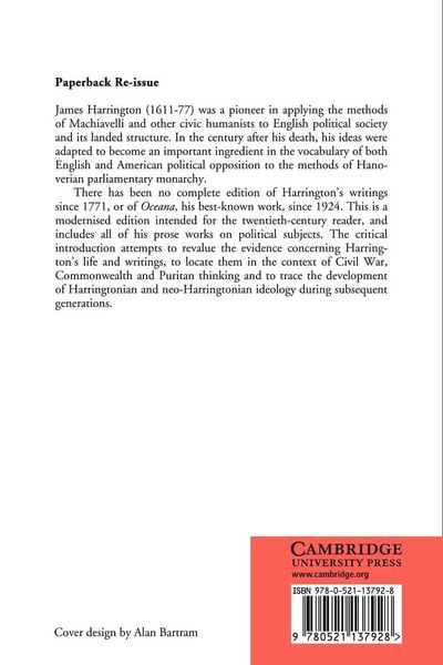 Produktbild: The Political Works of James Harrington - Part Two